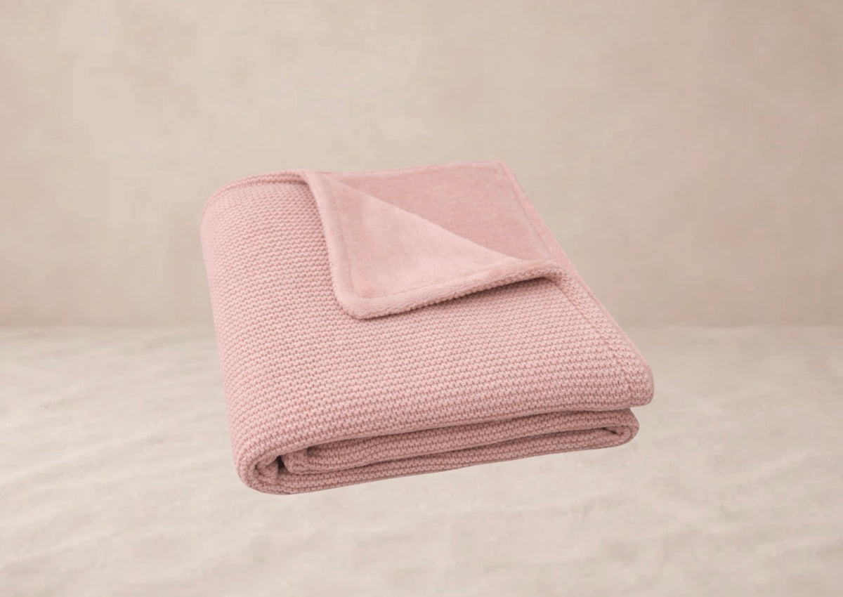 Deken wieg basic knit fleece