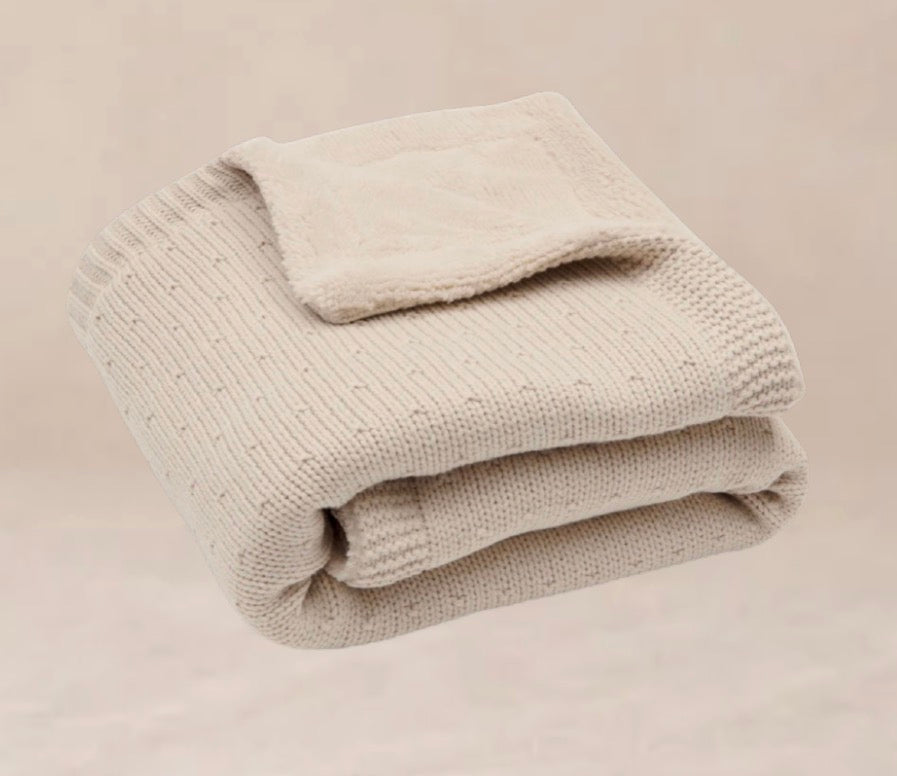 Deken sprinkle knit/fluffy