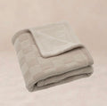 Deken box knit/velvet