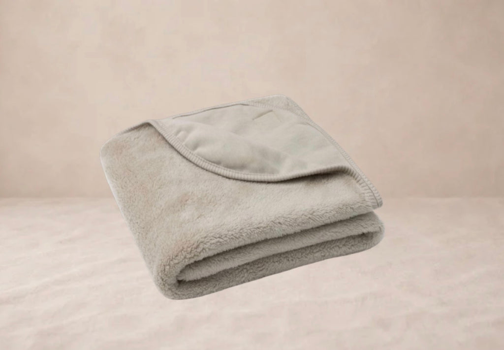 Deken wieg basic jersey/sherpa