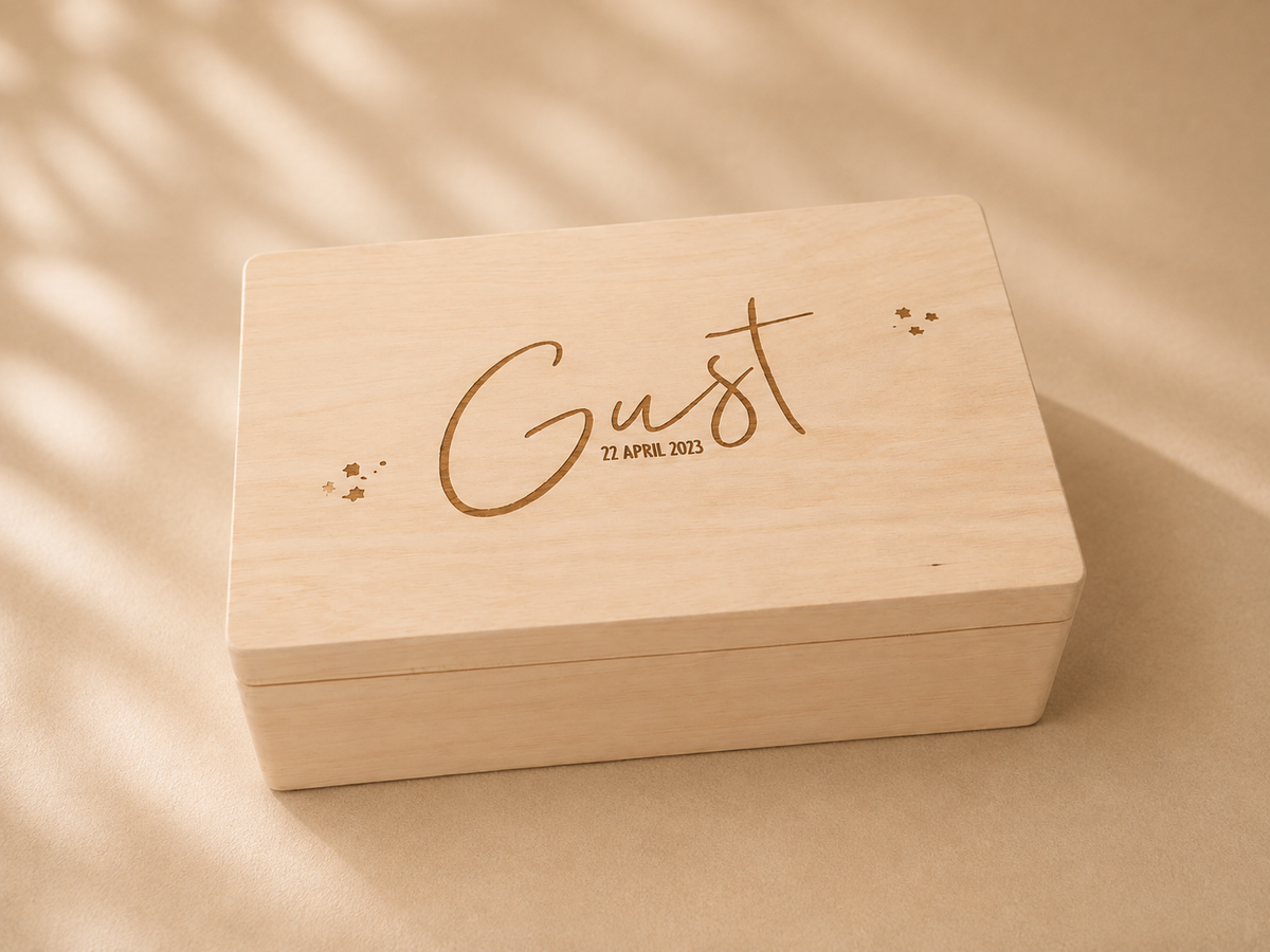 Houten koffer (klein)