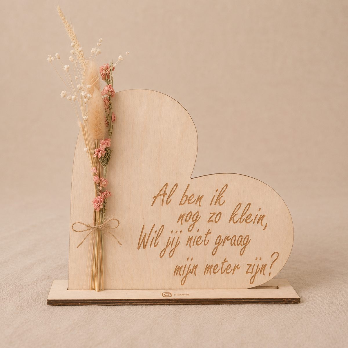 Houten hart 'Meter'