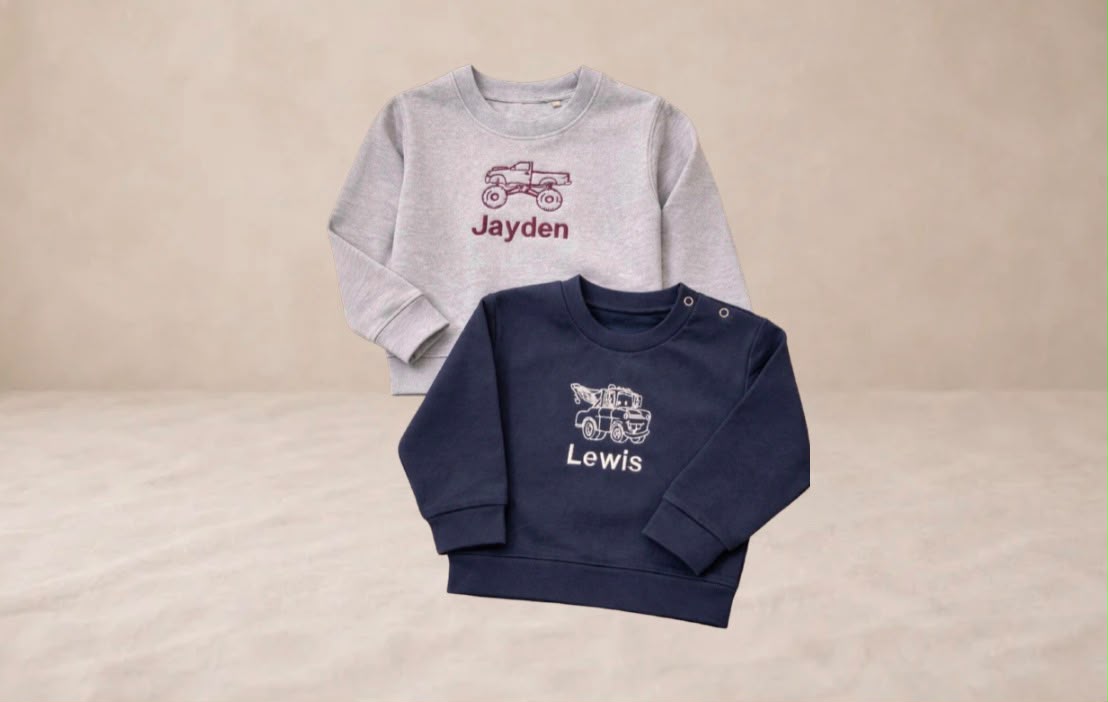 Sweater kinderen (Naam borduring)